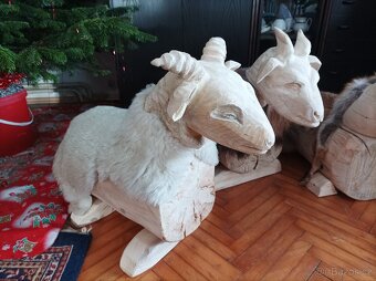 Dřevěná zvířátka, dekorace - 2