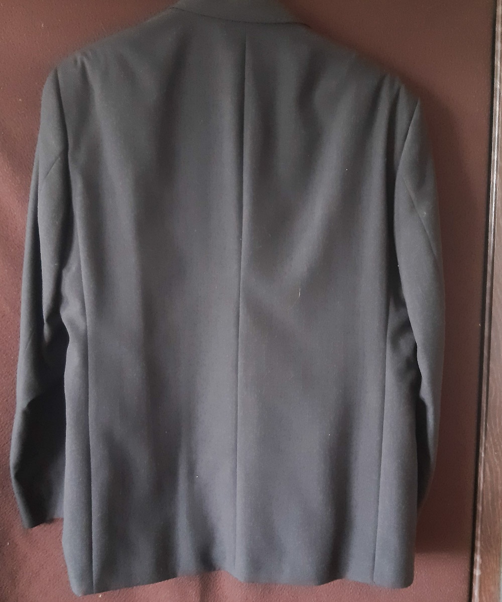 Černý společenský - svatební - oblek s vestou, vel. 52-54 - 3