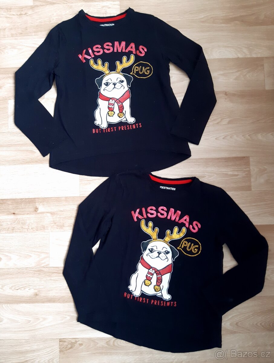 Černé tričko vel. 122 - 128 - 3