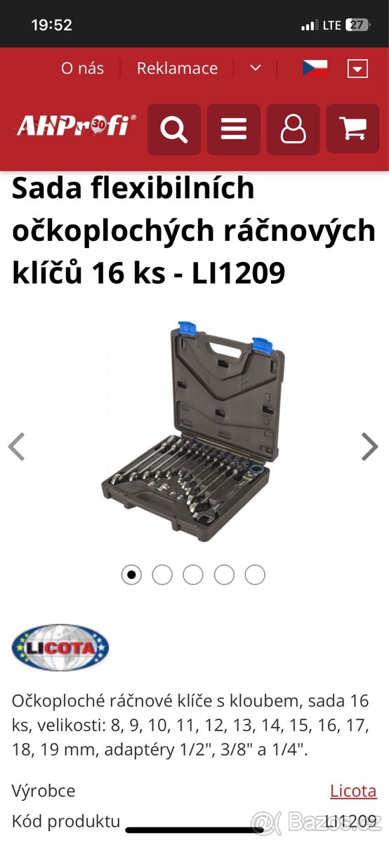 Sada ráčnových klíčů - 3