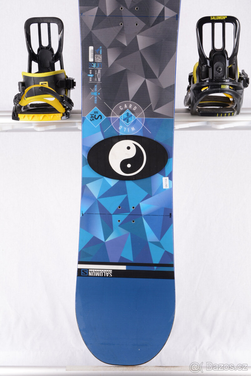 Použity snowboard SALOMON WILD CARD, modrý/čierný - 3