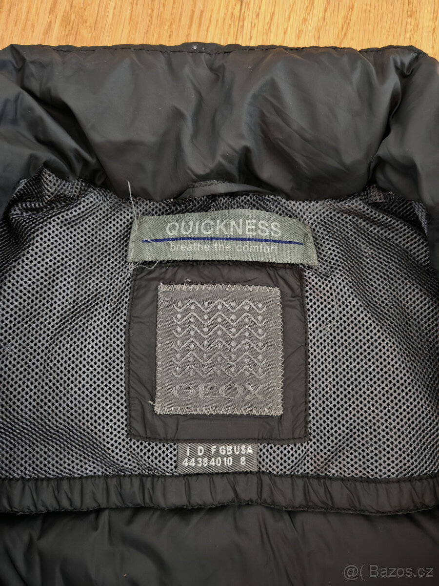 Dámská černá péřová bunda GEOX vel. 40 - 42 - 3