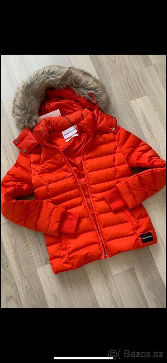 CALVIN KLEIN NOVÁ ZIMNÍ BUNDA VEL.M - 3