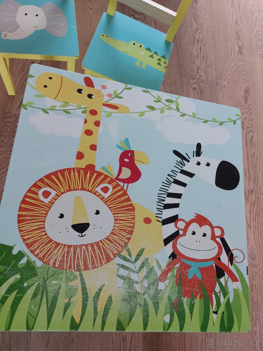 Livarno home dětský stůl se 2 židličkami Safari - 3