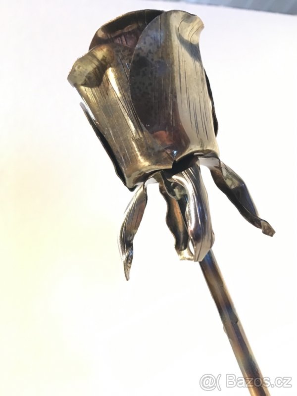 KOVOVÁ RŮŽE 1ks - 3