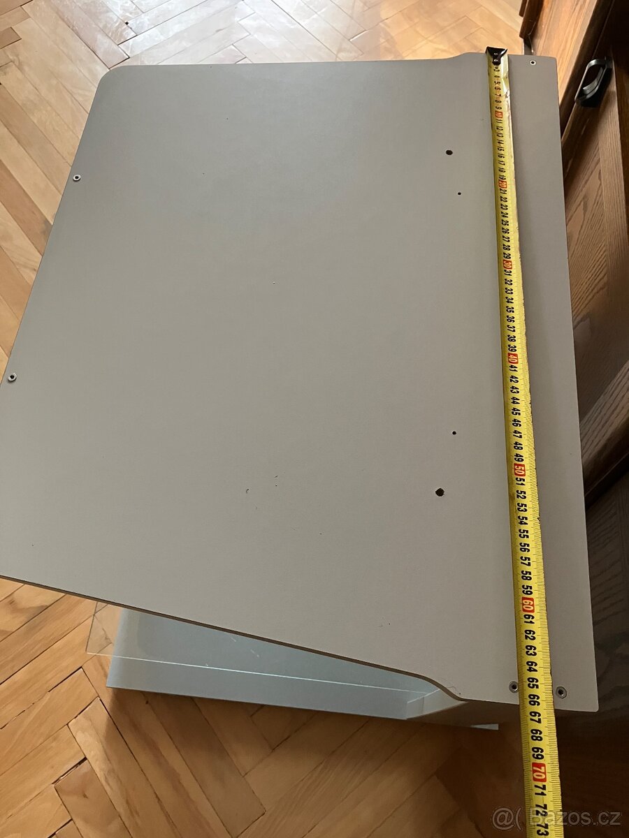 Televizní stolek se skleněnou policí - 3