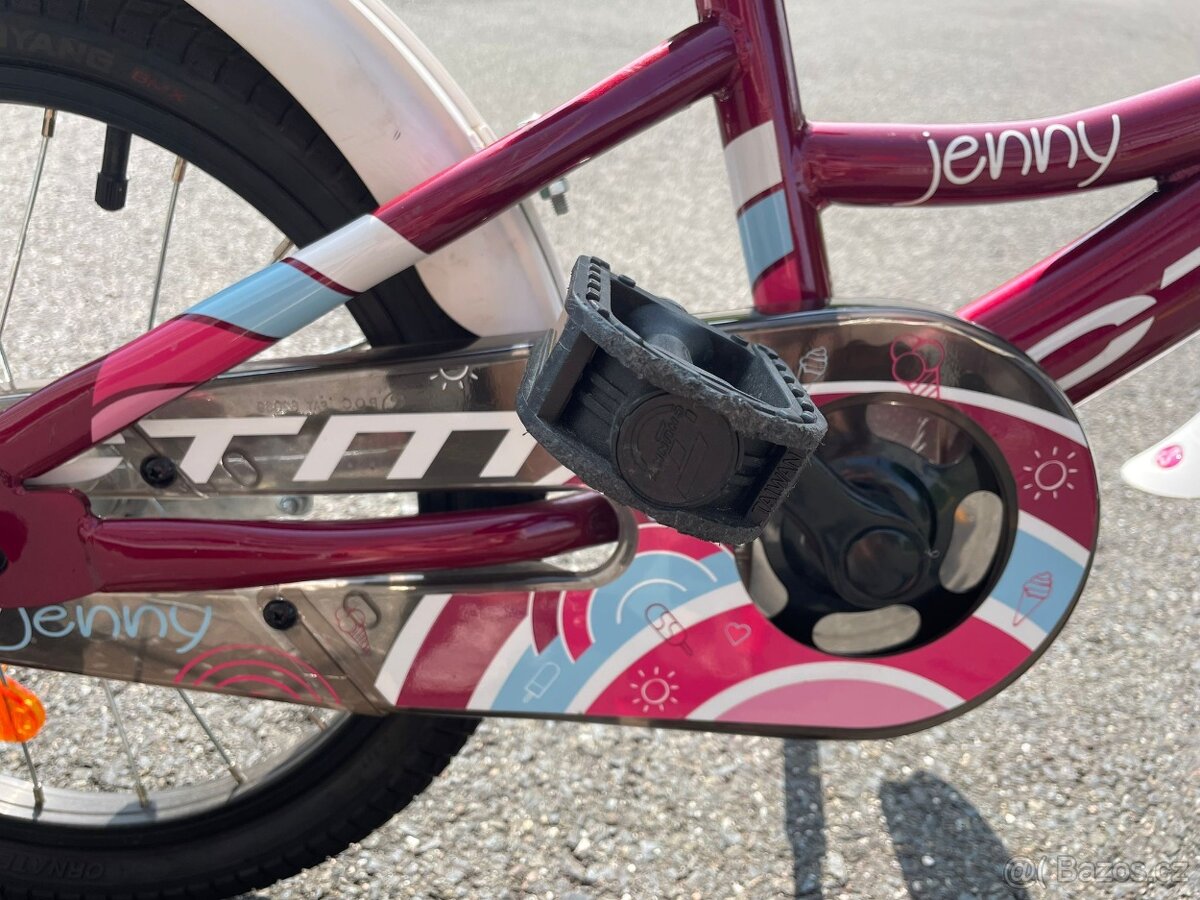 dětské dívčí kolo ctm 16" s přídavnými kolečky - 3