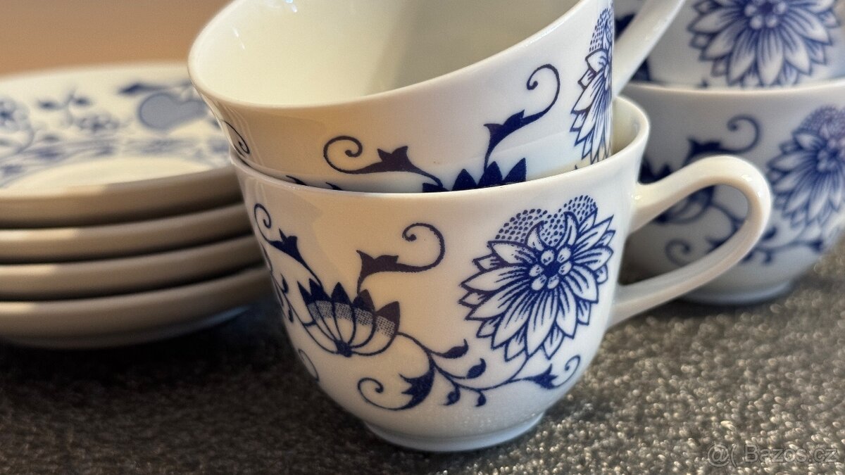 Značková sada porcelánových šálků HENRIETA, 4+1 ks, -50% - 3