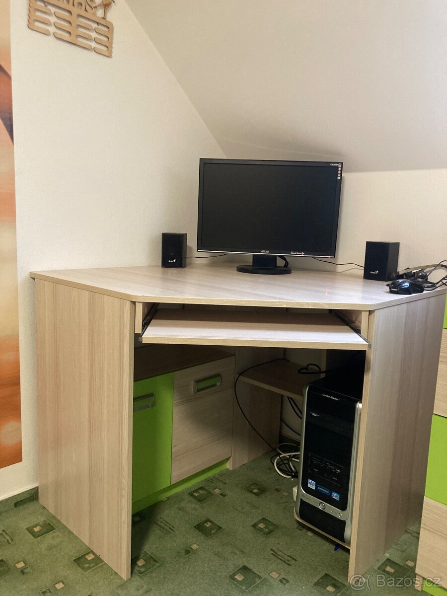 Nábytek pro dětský pokoj LENA - skříň, stůl, postel - 3