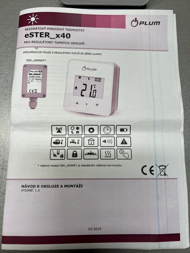 Pokojový bezdrát termostat eSTER X40 pro Blaze Harmony - 3