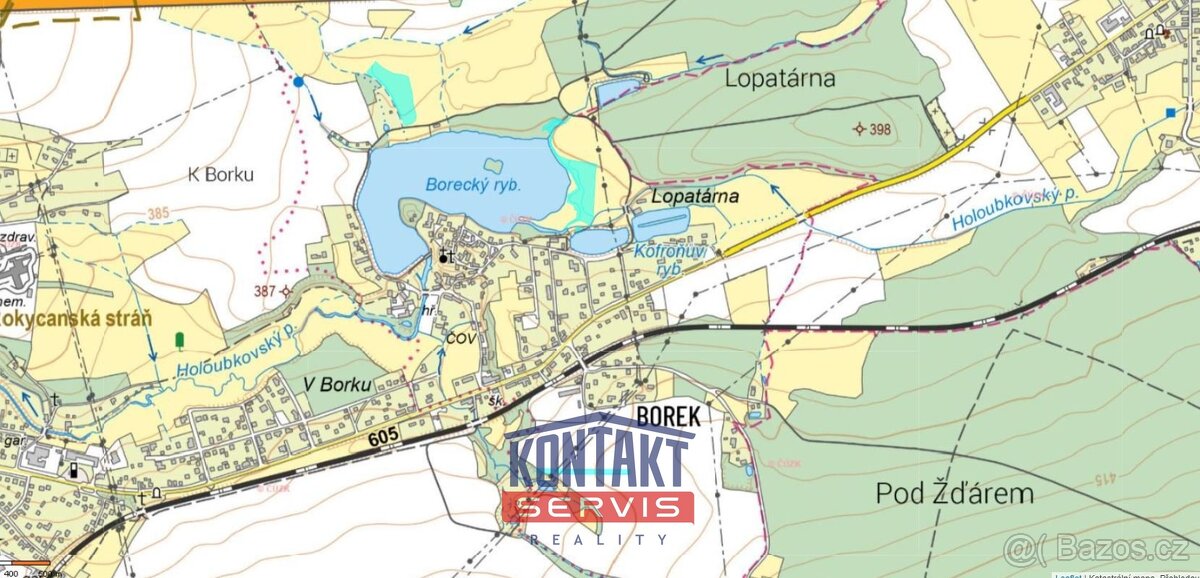 Prodej podílů 1/2 na pozemcích v k.ú. Borek u Rokycan a Roky - 3