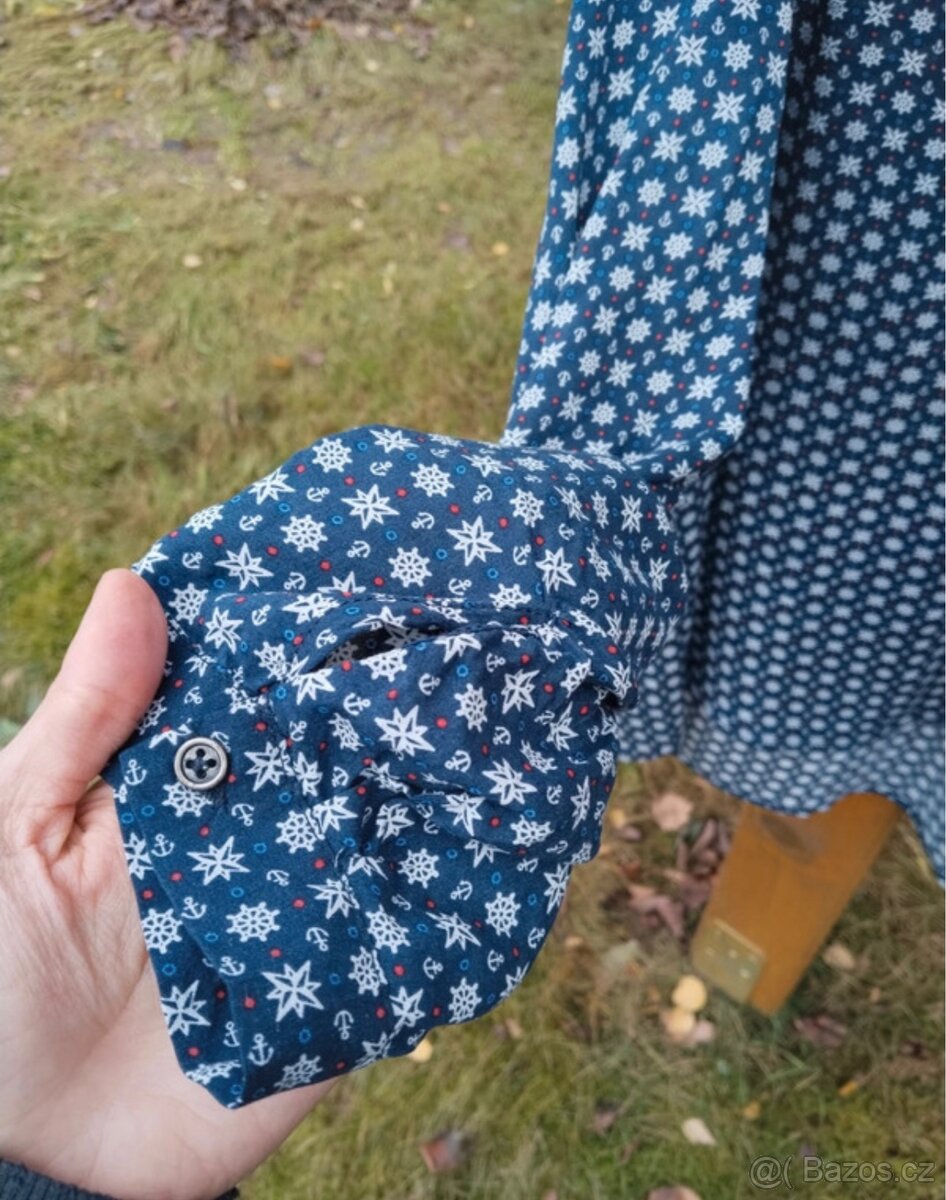 Příjemná tunika modrá vel. XXL/52-54. - 3