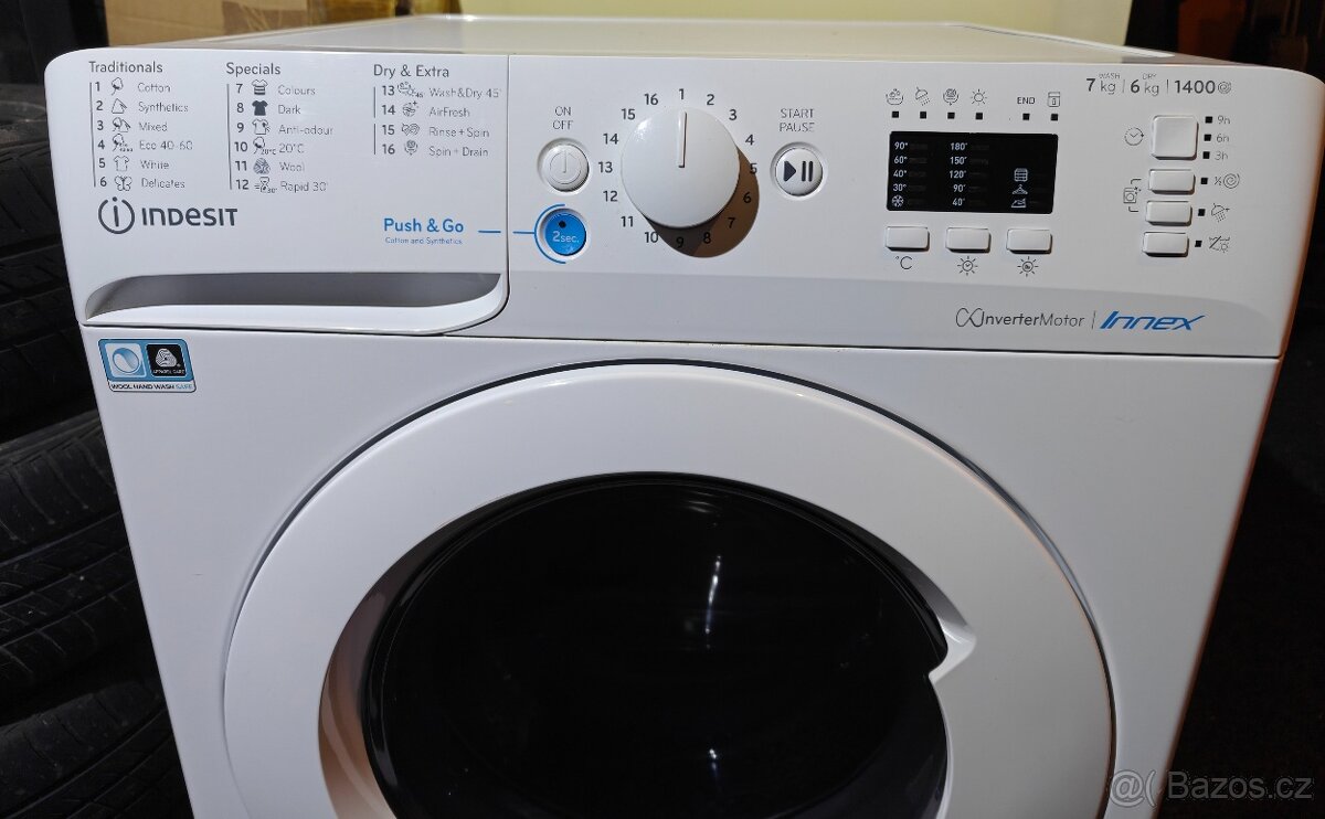 Pračka se sušičkou INDESIT BDA 761483X - 3