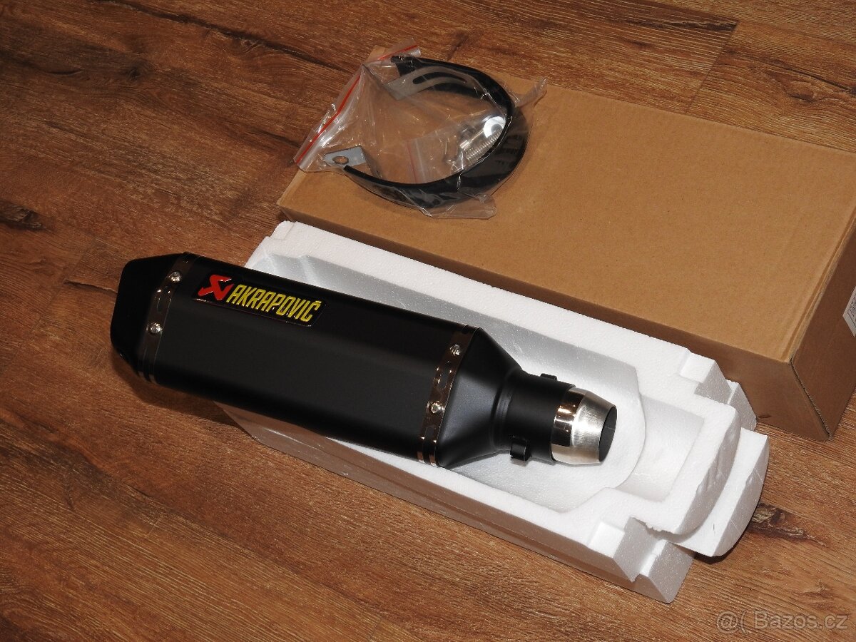 Laděný výfuk Akrapovič černý mat Nový - 3
