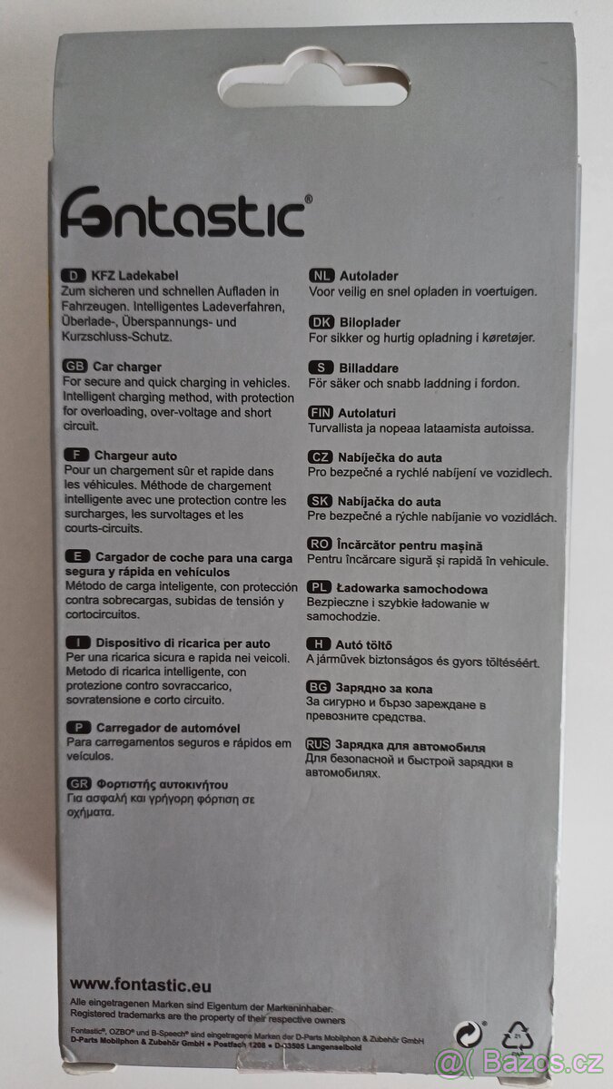 Autonabíječka Fontastic microUSB - nová - 3