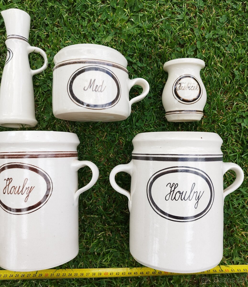 chalupářská keramika - houby,ocet,olej,med,sádlo,hřebíček - 3