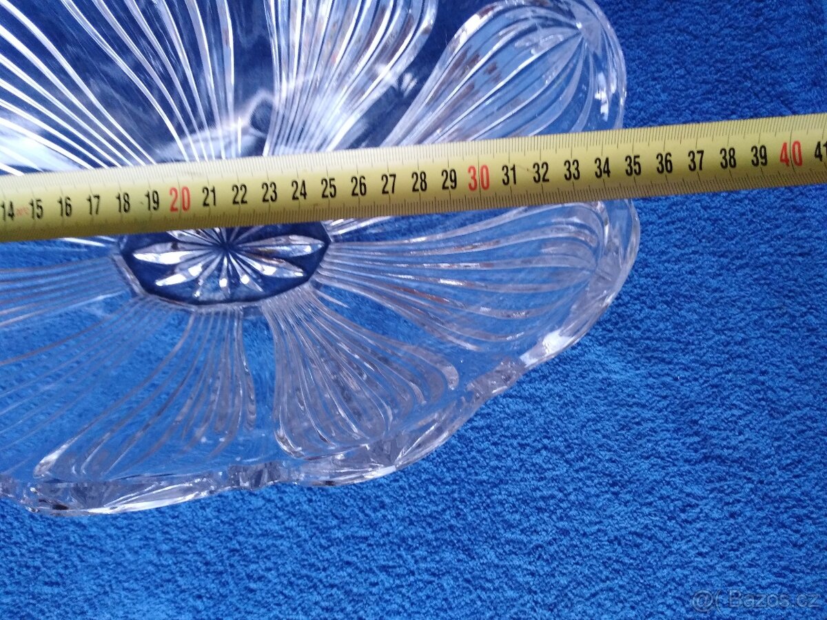 Skleněná mísa nástolec - 3