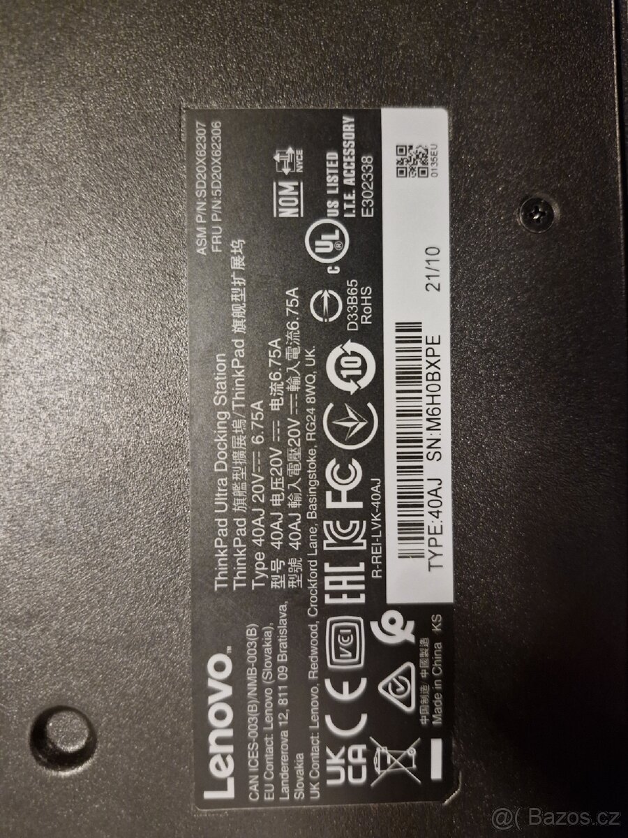 Lenovo dokovací stanice 40AJ - 3