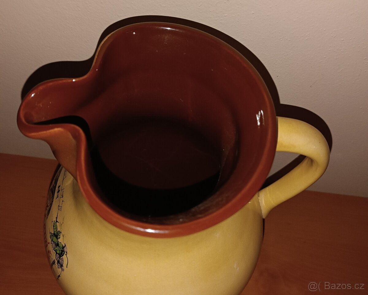 KERAMICKÝ DŽBÁN NA PIVO objem 4,5l - 8,5 piv - 3