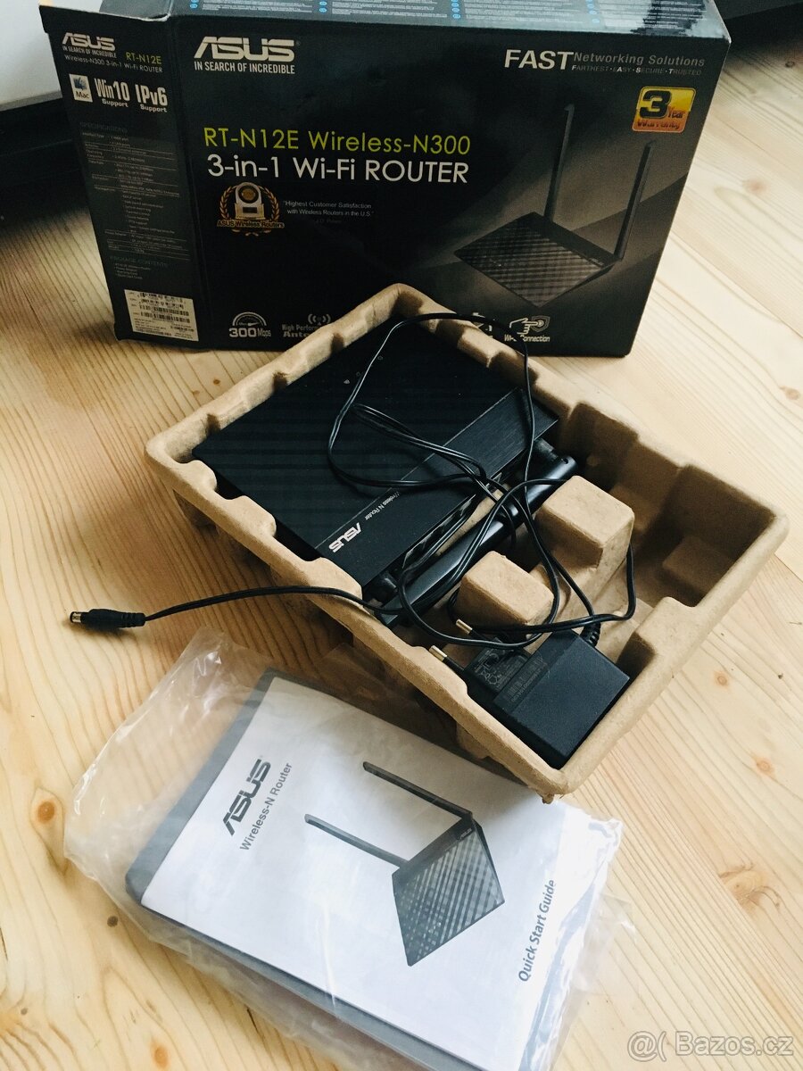 Wifi router, RT-N12E Wireless-N300 3-in.-1 - 3