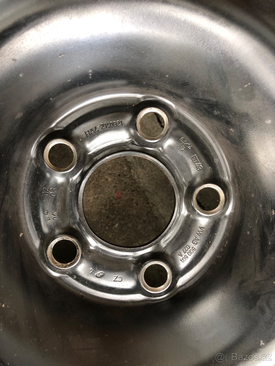 Rezervní kolo Škoda – pneumatika + ocelový disk - 3