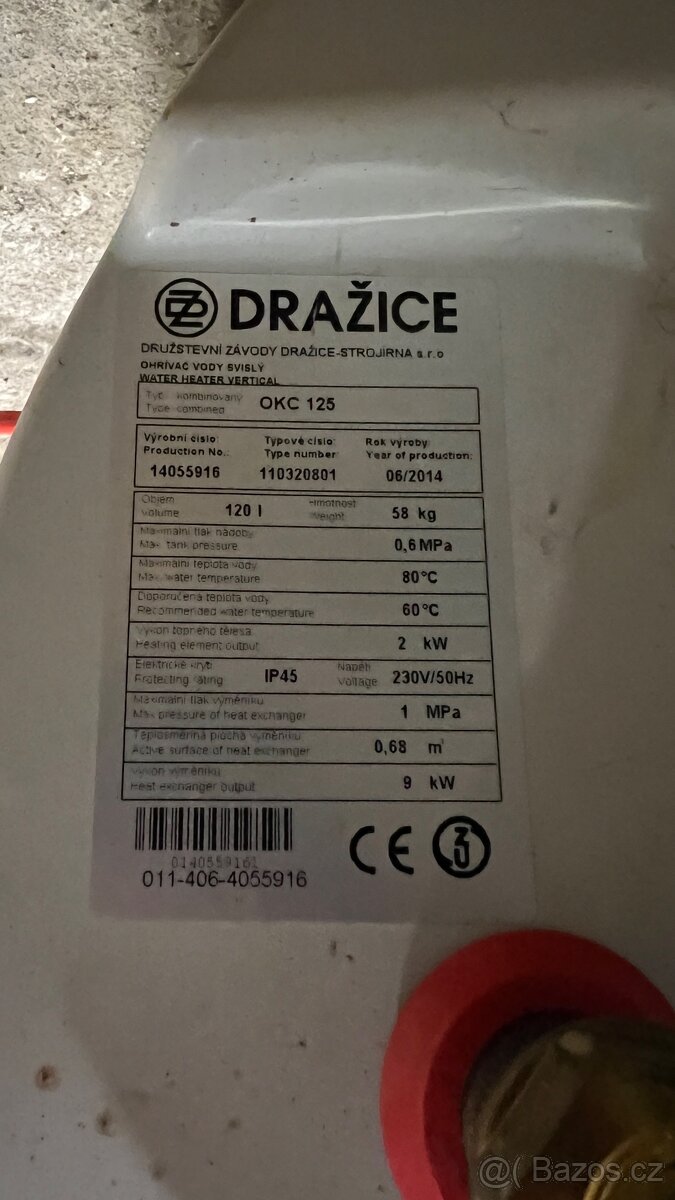 Bojler Dražice OKC 125 - 3