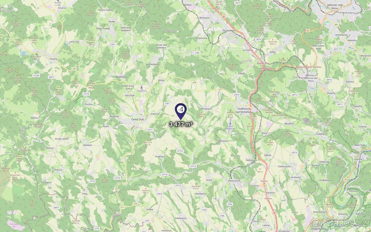 Prodej podílu 3/16 pole 652 m², Bílá - 3