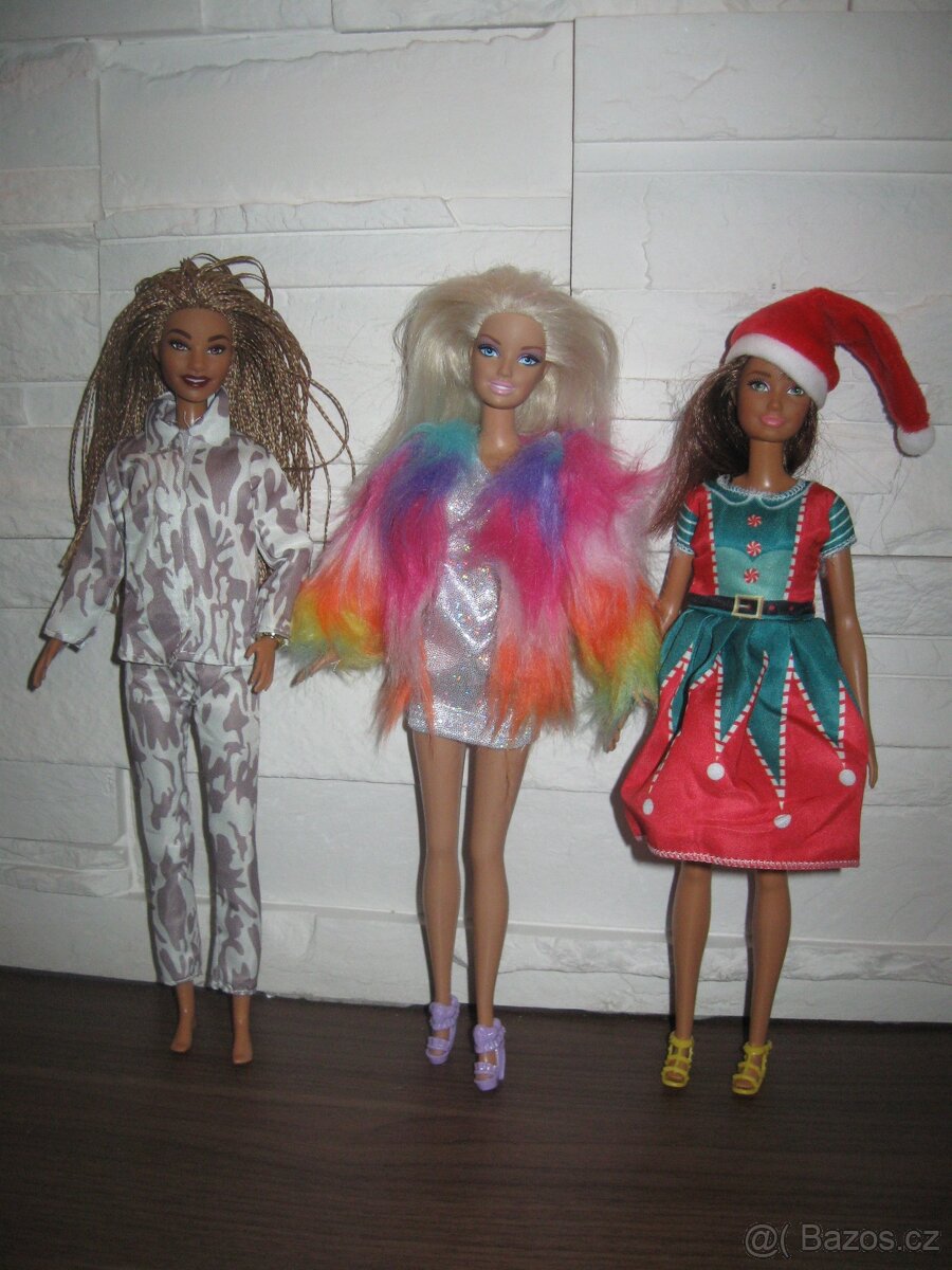 sada T 3ks: oblečení na Barbie + 1 boty zdarma - 3