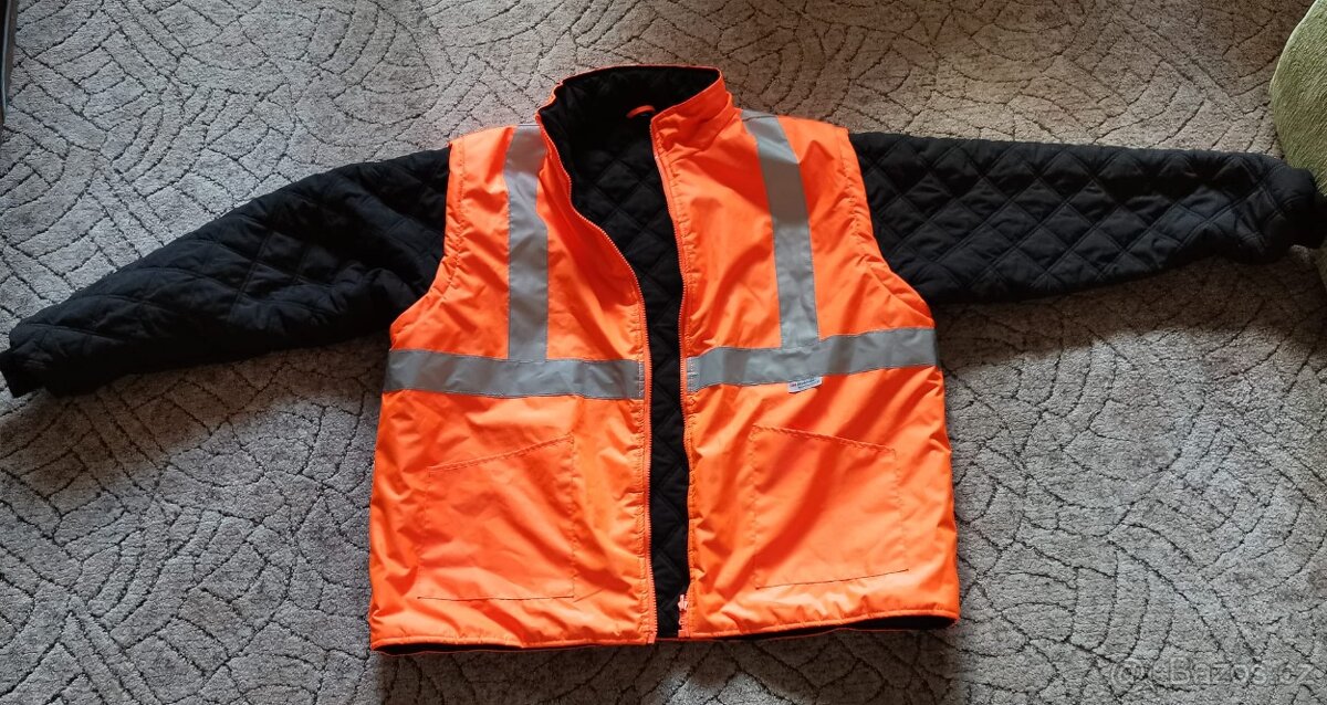 Silničářská pracovní bunda 4v1 - zimní, silně reflexní - 3