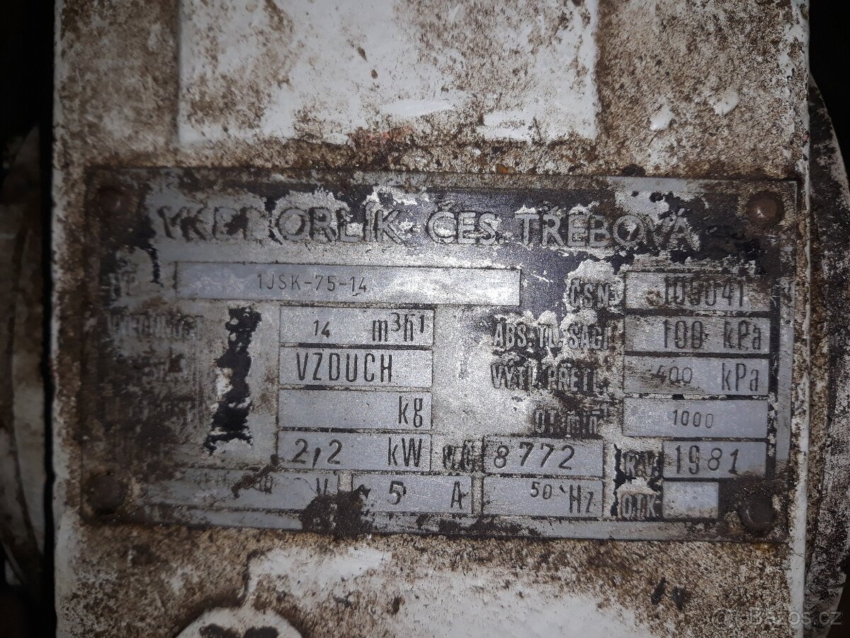 Polomotor ke kompresoru orlík jednopístový 1JSK75 - 3