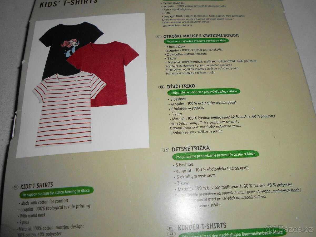 DÍVČÍ TRIČKA, 3 KUSY, VEL. 122/128 - 3