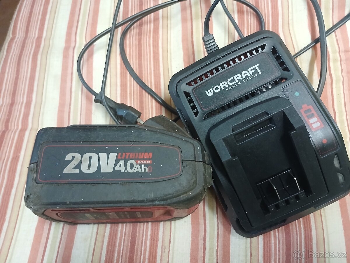 Worcraft nabíječka a baterie 4Ah - 3