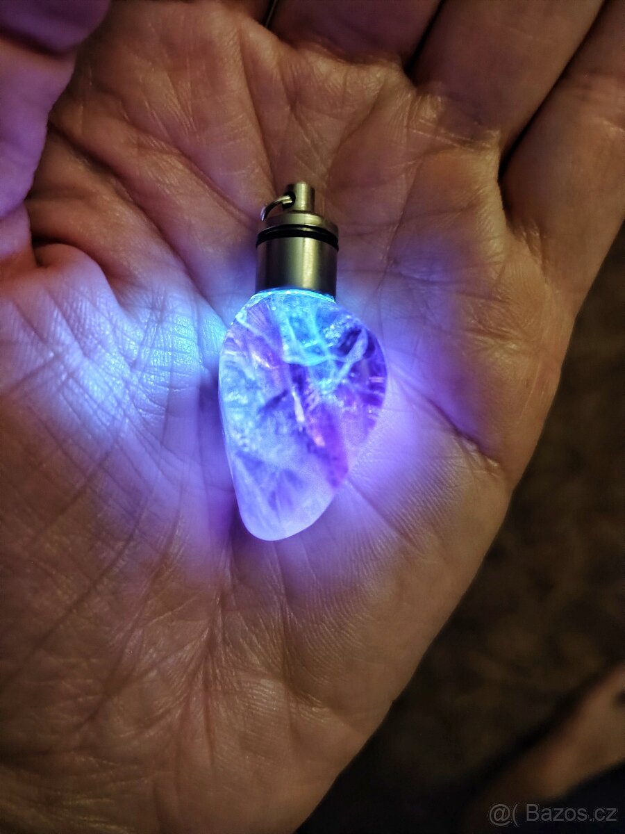 Svítící fluorit nàhrdelník - 3