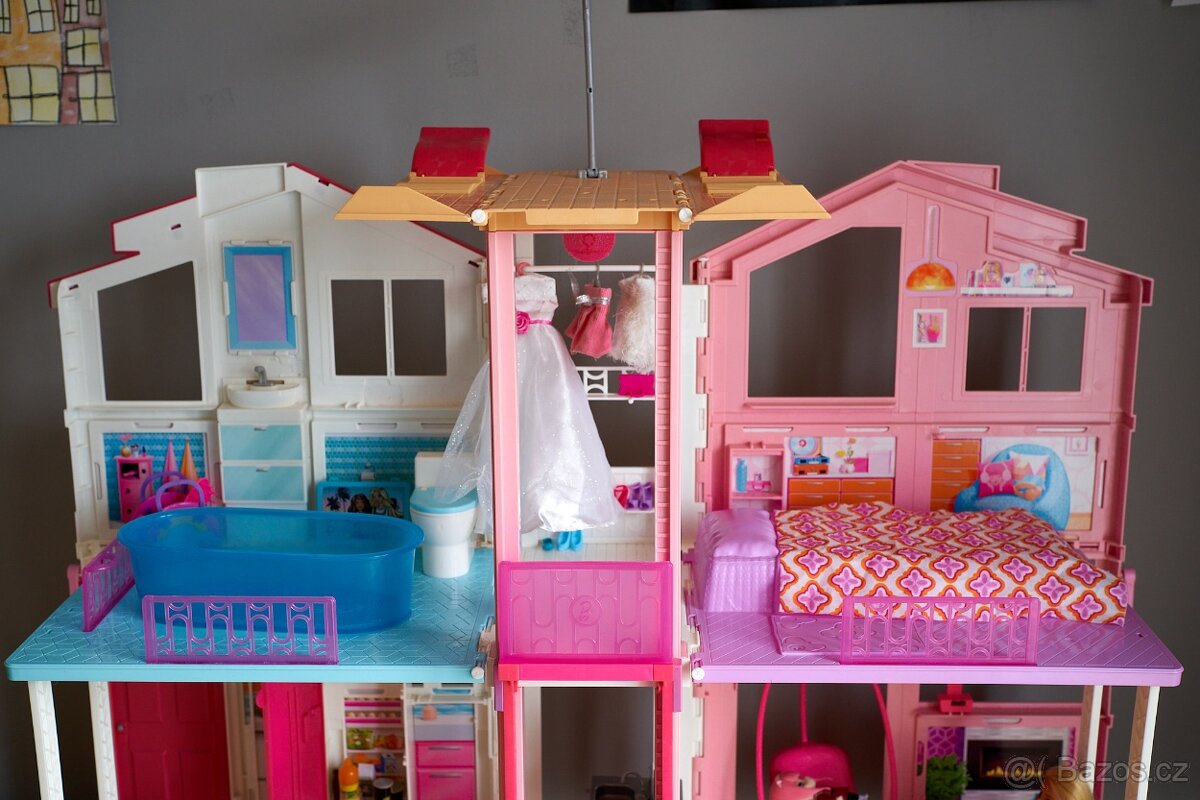 Barbie domeček Mattel DLY32 – 2-patrový vilový dům - 3