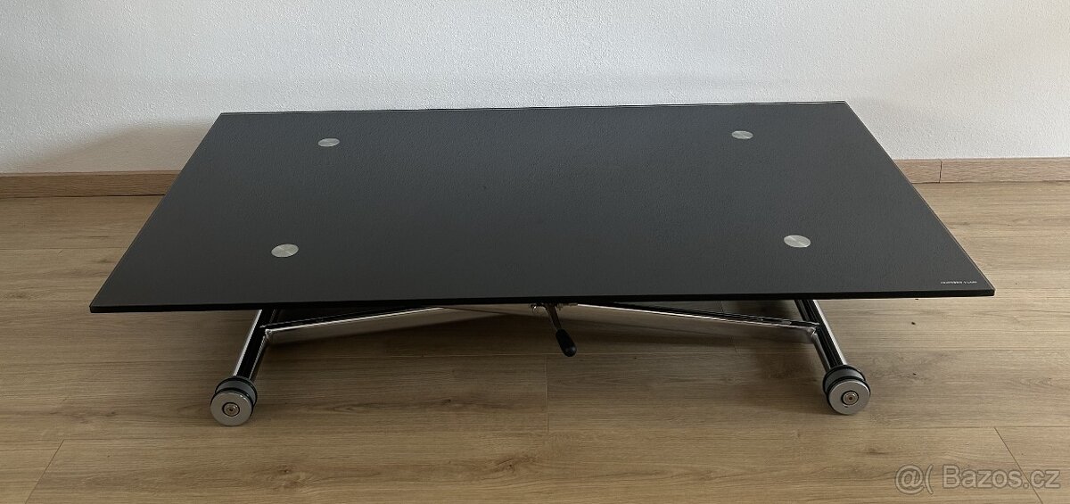 Skleněný stůl - polohovatelný - 3