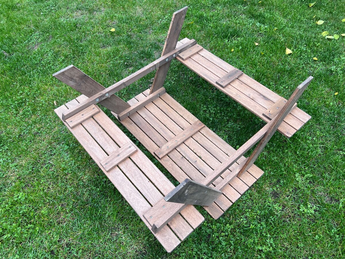 Dětská zahradní lavice, stolek - 3