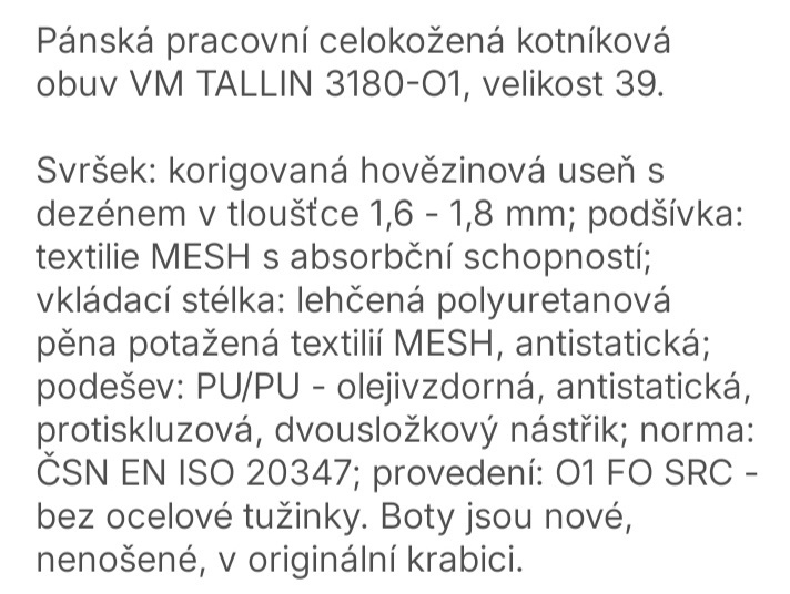 Pracovní boty VM Tallin 39 - 3