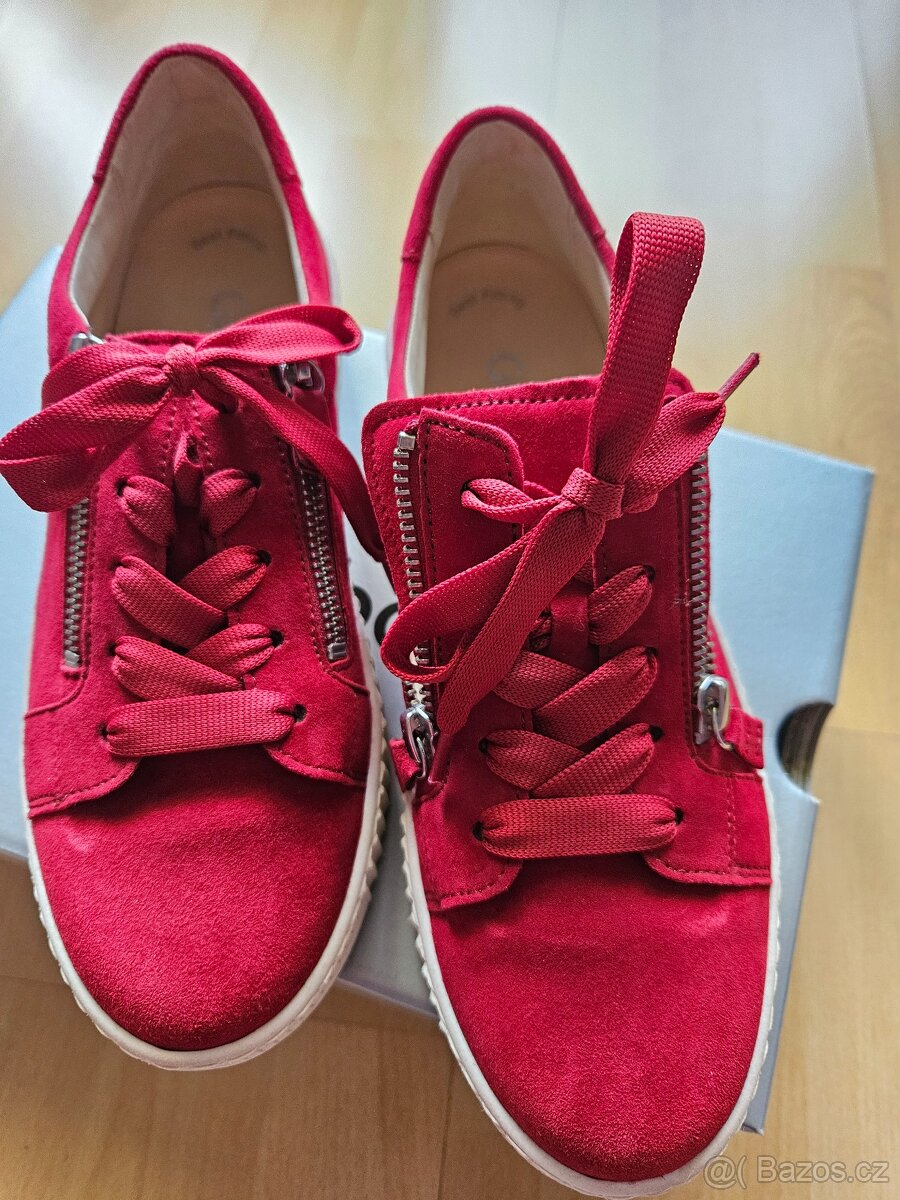 Dámské červené polobotky zn. GABOR - 3