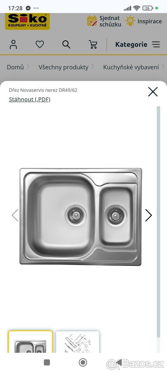 Dřez Novaservis nerez DR49/62 - 3
