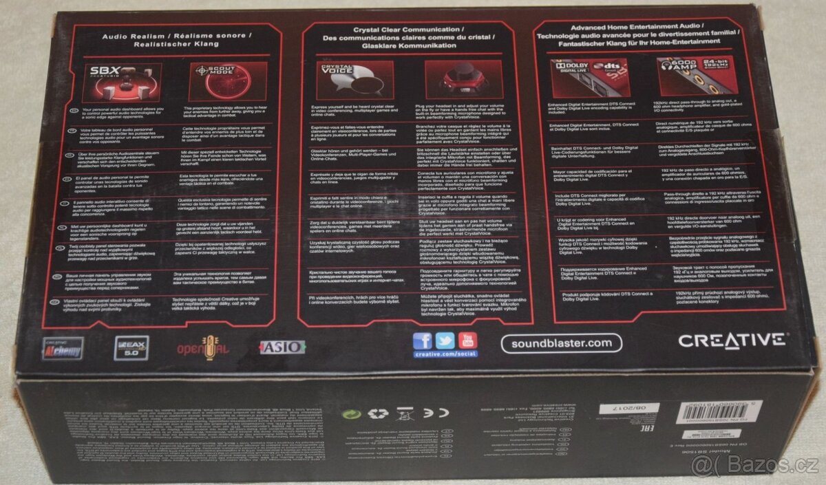 Creative Sound Blaster ZX PCI-Express zvuková karta 5.1, - 3