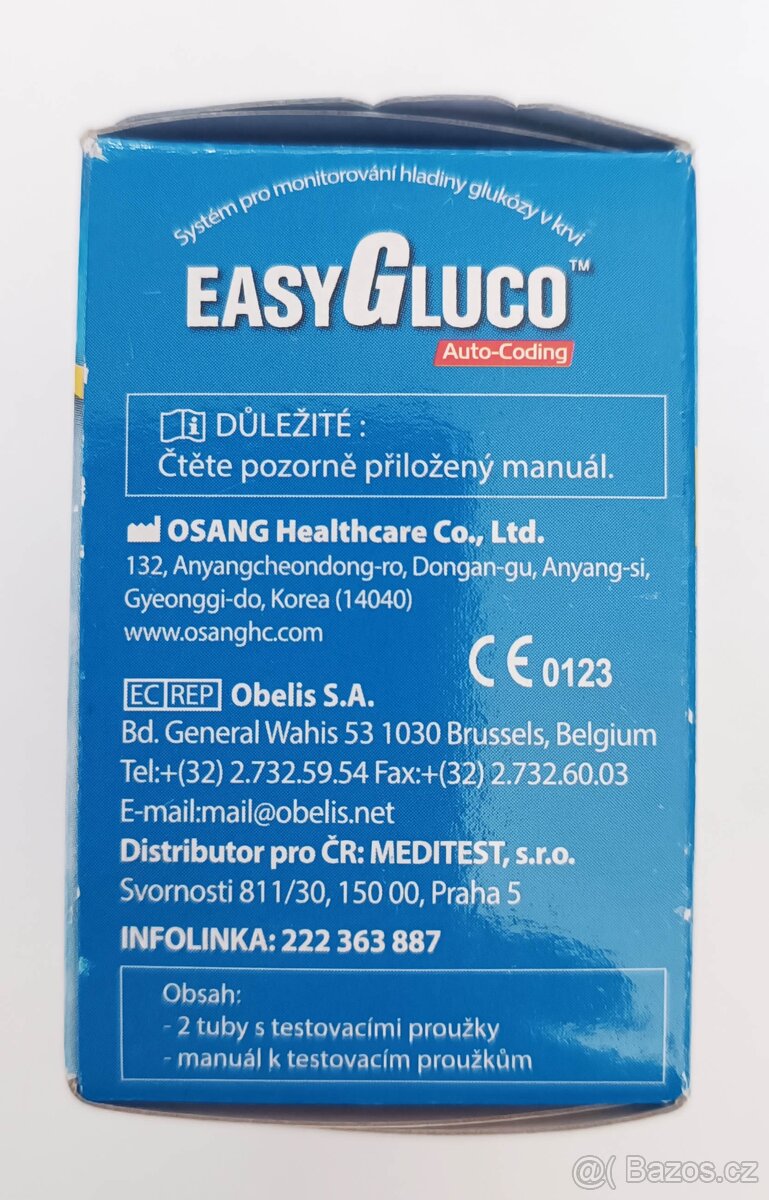 Testovací proužky EasyGluco - 3