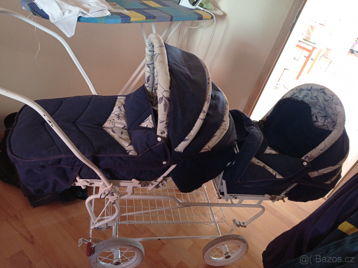 kočík pre dvojicky retro Knokin - 3