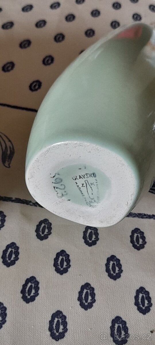 Stylová váza a mramorovy popelník - 3