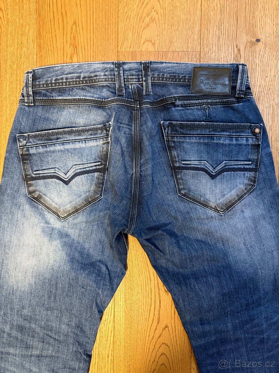 Pepe Jeans tmavě modré džíny - 3