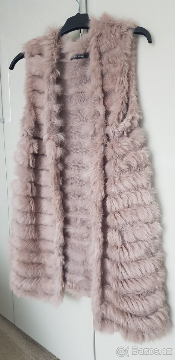 Vesta z Francie pravá kožešina vel.S - 3