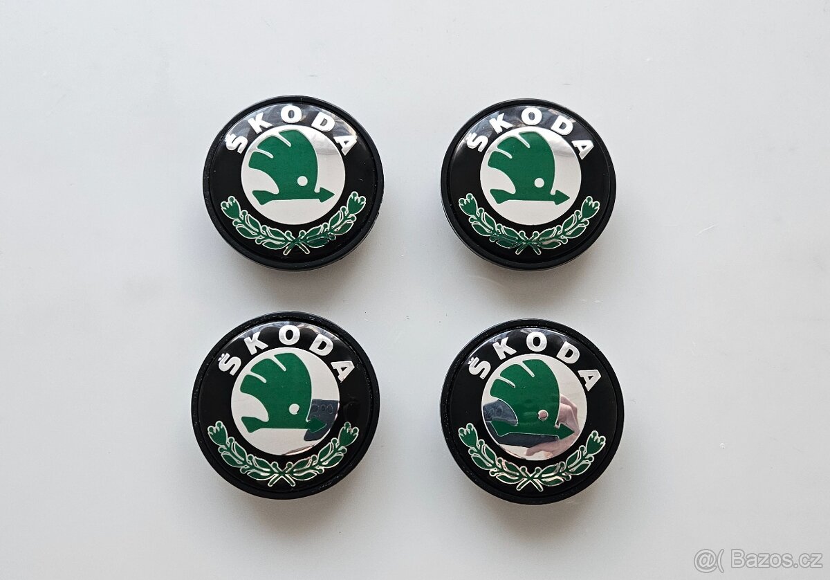 Středové krytky do kol Skoda 65mm 56mm - 3