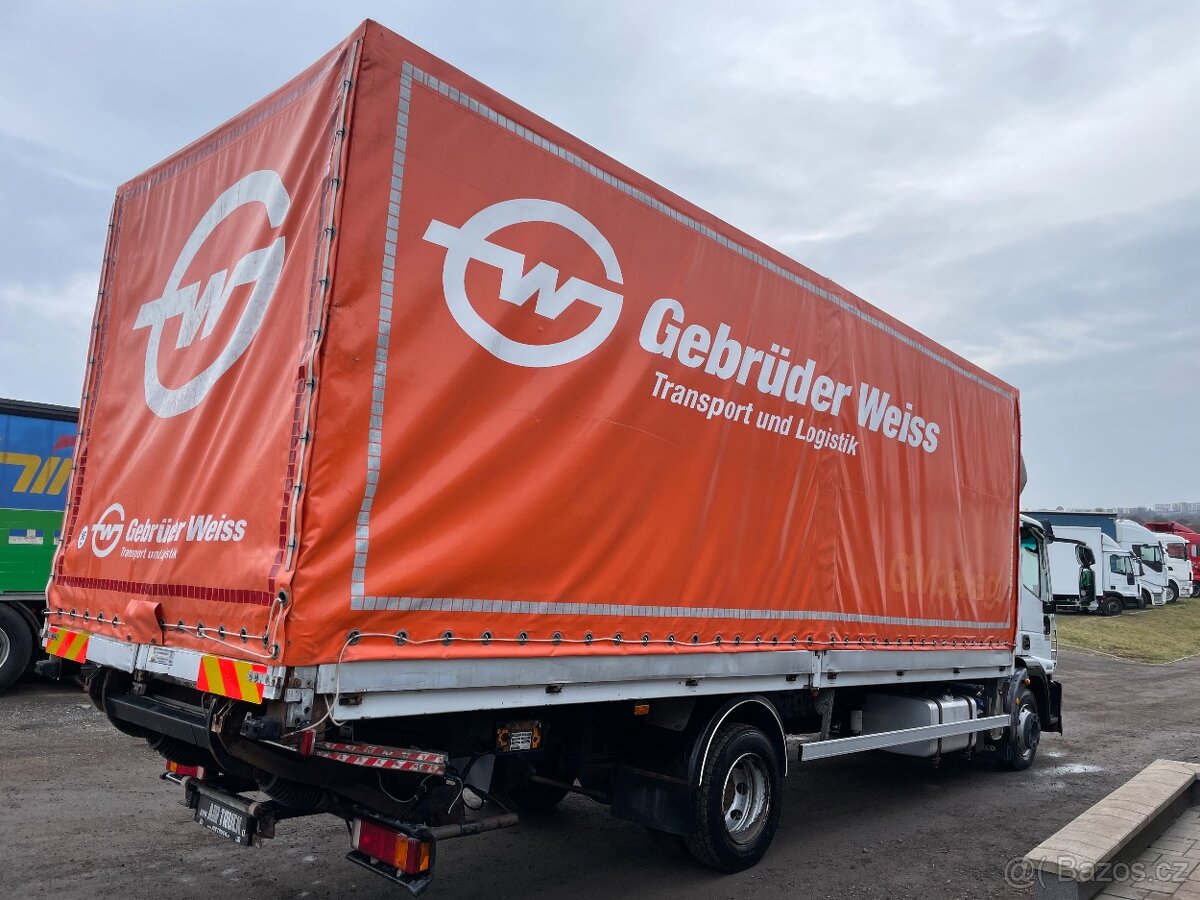 Iveco EUROCARGO 120E25 PLACHTA ČELO