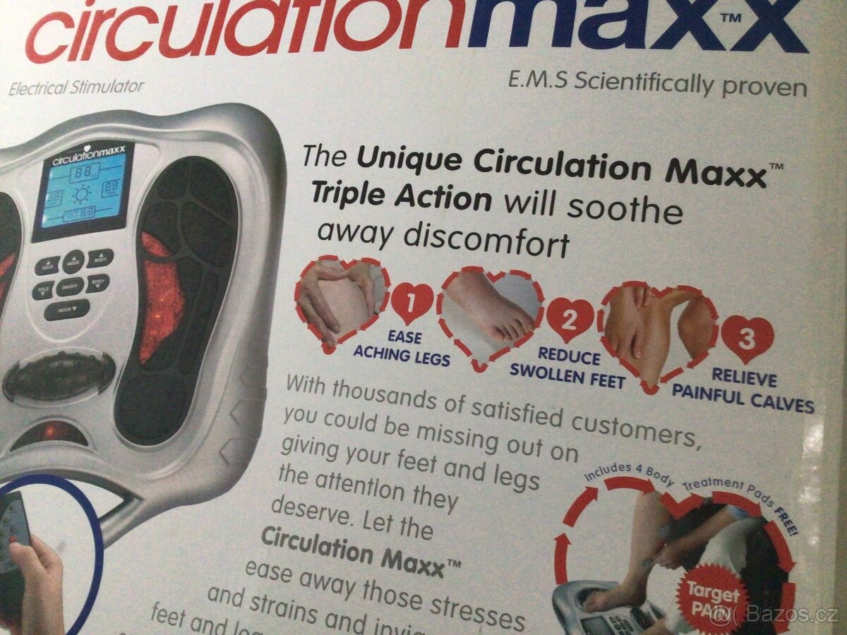 elektronický stimulační masážní přistroj CIRCULATION MAXX - 3
