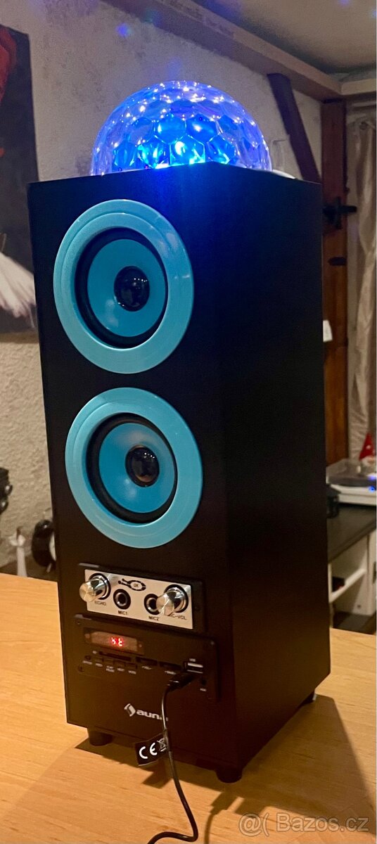 Nový přenosný reproduktor BT, světelná koule. Lze zaslat - 3