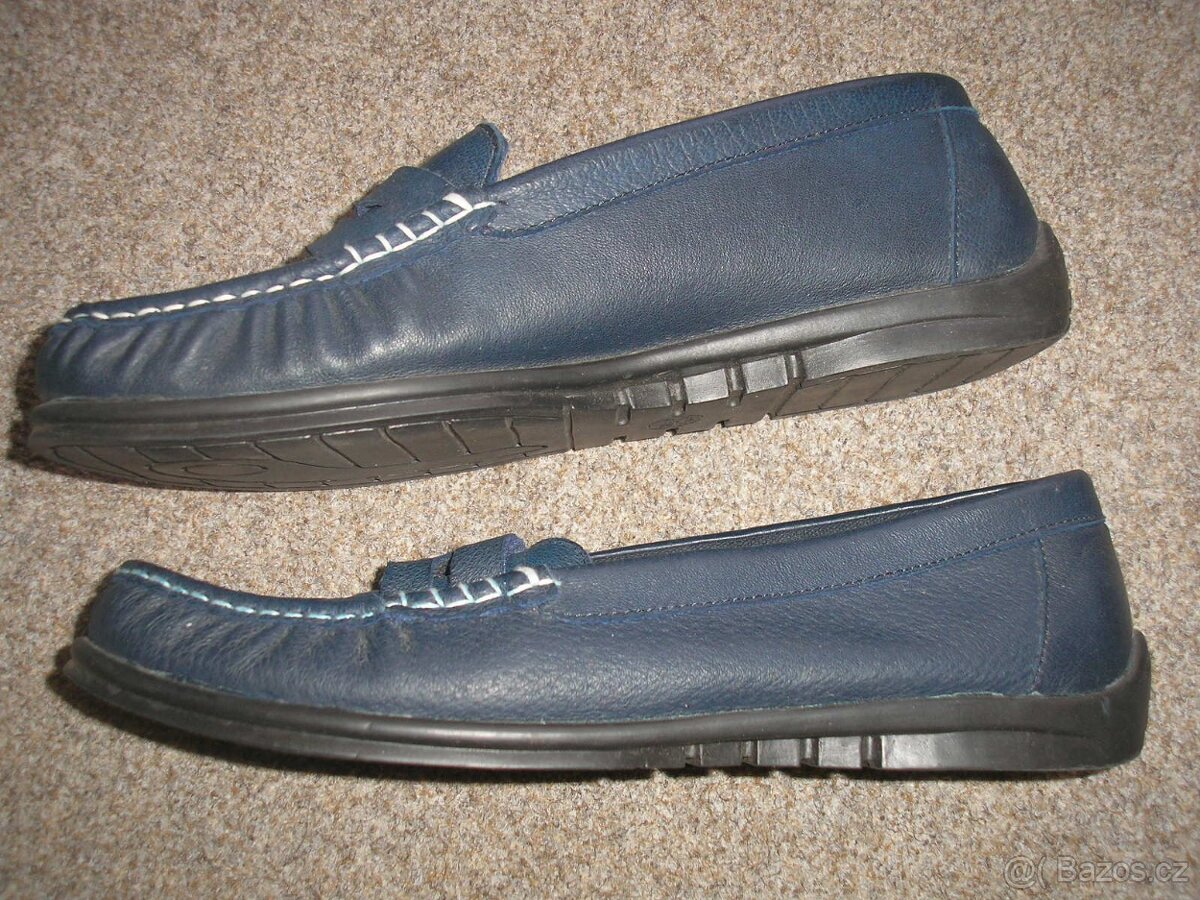 Kožené mokasíny vel.39 - 3